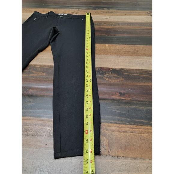 Banana Republic Sloan Black Crop Zip Cuff Pocket Stretch Pants Women Size 8 - Picture 5 of 7